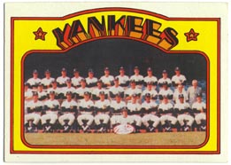 1972 Topps Baseball Cards      237     New York Yankees TC